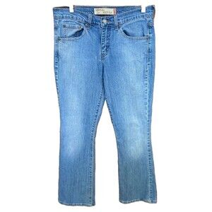 Levi's 515 Women's Nouveau Mid-Rise Boot Cut Denim Blue Jeans Size 8 MIS